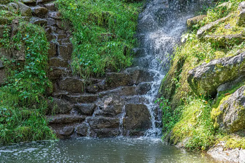 The 85-foot waterfall